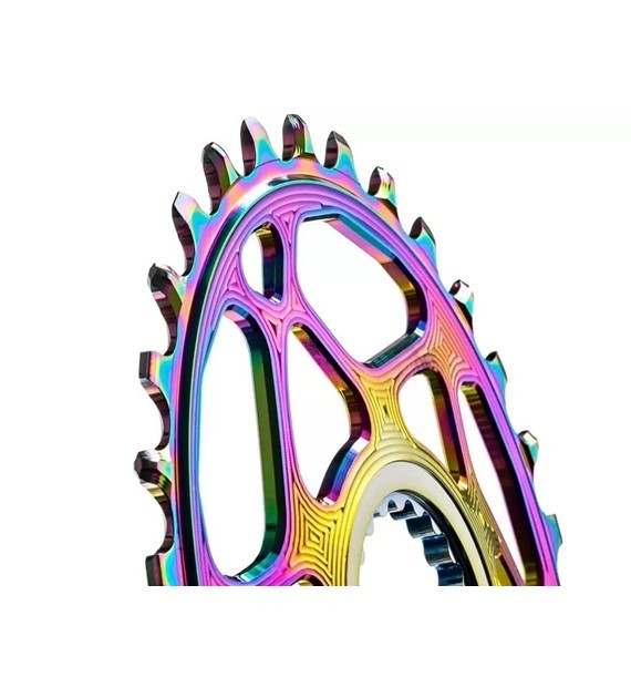 Zębatka absoluteBlack OVAL Shimano M9100/M8100/M7100 PVD rainbow 32T - obrazek 2