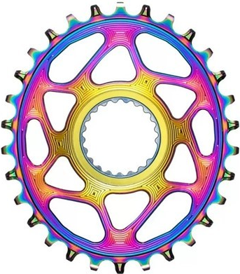 Zębatka absoluteBlack OVAL Shimano M9100/M8100/M7100 PVD rainbow 32T