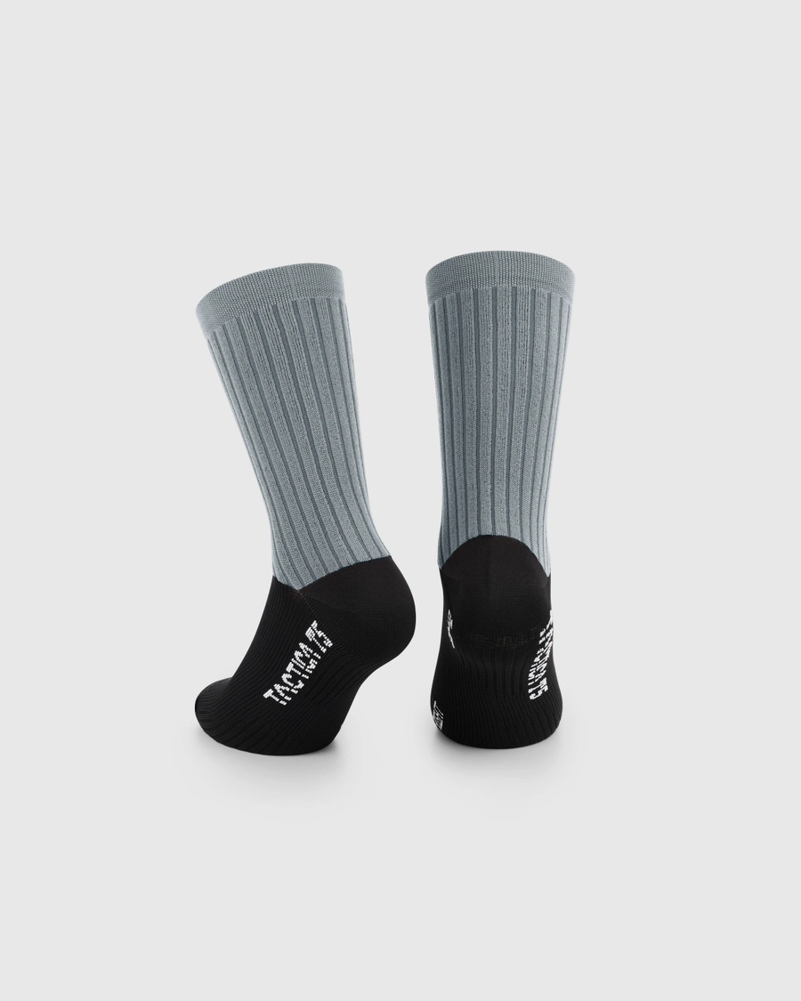 Skarpetki Kolarskie Assos TACTICA Socks T5 Silver - obrazek 2