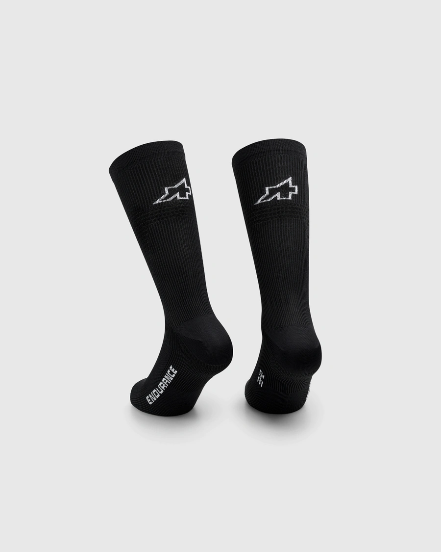 Skarpetki Kolarskie ASSOS Endurance Socks S11 Black - obrazek 2