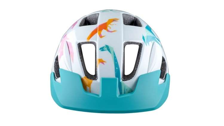 Kask rowerowy dziecięcy Lazer Lil'Gekko White Dino - obrazek 2